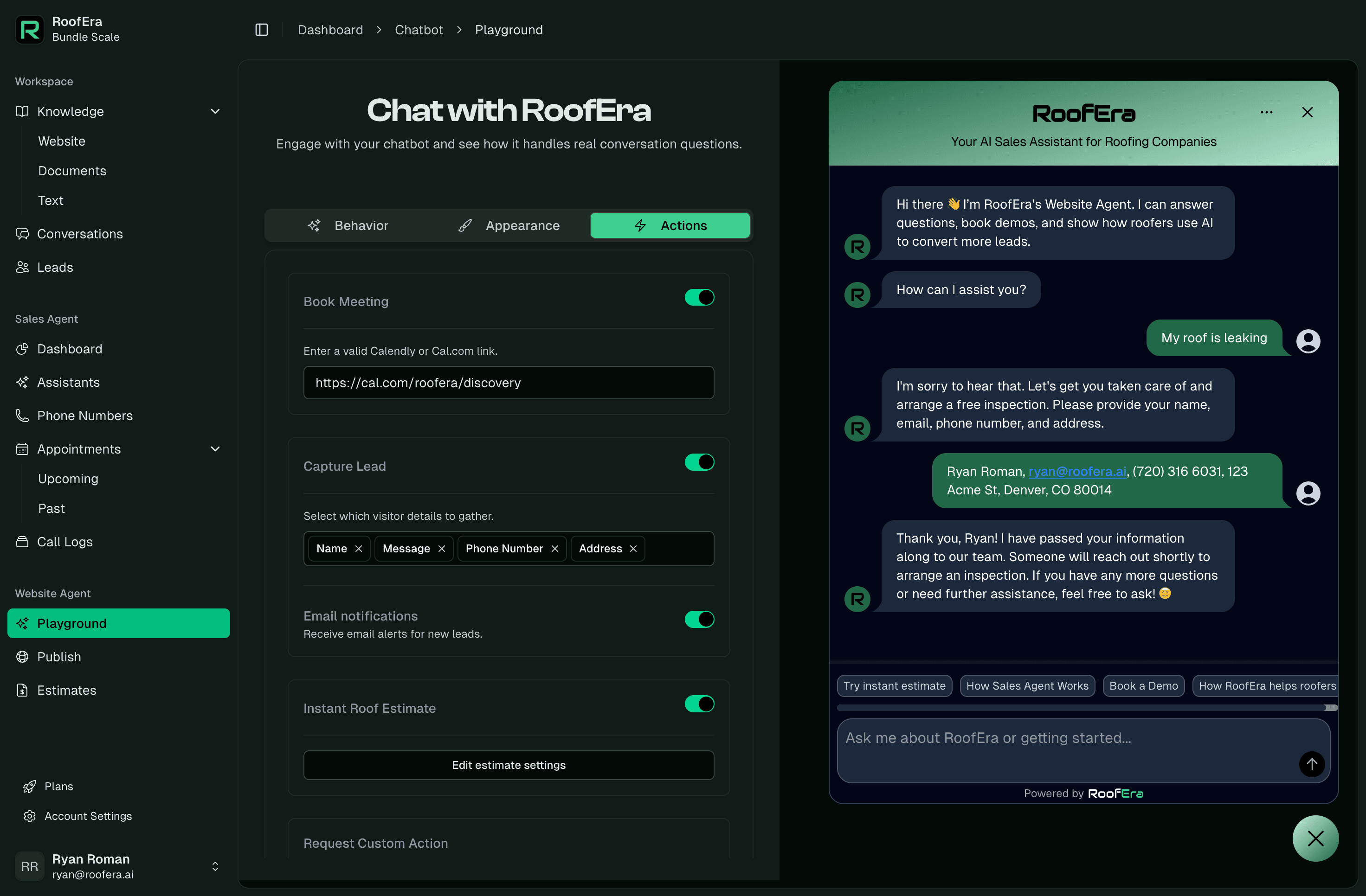 RoofEra Dashboard